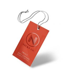 2" X 3.5" 16PT Silk Laminated Hang Tags with Spot UV